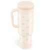 Stay Hydrated in Style: Coquella 40 Oz Insulated Tumbler with Handle & Push-Button Straw Lid – Perfect for Gym & Office, Leakproof & BPA-Free, Rose Quartz