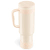 Stay Hydrated in Style: Coquella 40 Oz Insulated Tumbler with Handle & Push-Button Straw Lid – Perfect for Gym & Office, Leakproof & BPA-Free, Rose Quartz