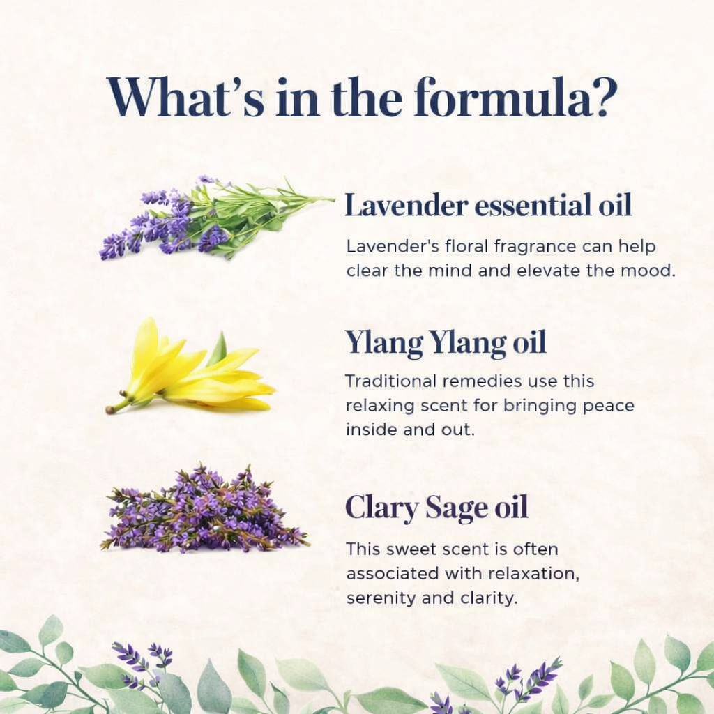 Dream Essential Oil Blend for Diffusers - Enhance Your Sleep with Aromatherapy Featuring Clary Sage, Ylang-Ylang, Roman Chamomile, and Lavender (1 Fl Oz)