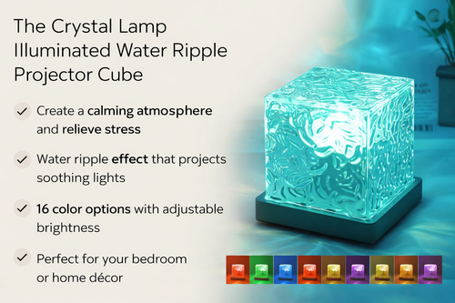 Water Ripple Projecting Night Light