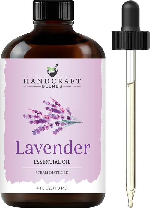 Lavender Essential Oil – Huge 4 Fl Oz – Essential Oil for Diffuser and Aromatherapy, Skin, Massage, Candle and Soap Making Fragrance