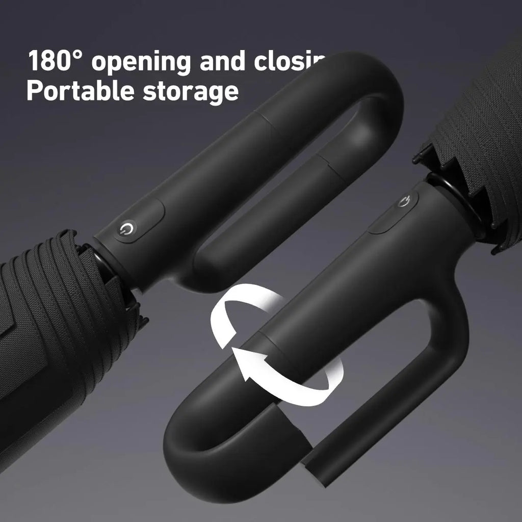 Automatic Folding Umbrella, 1 Count/60Pcs Portable Rain Umbrella with Loop Buckle, Windproof & Waterproof Umbrella for Men & Women